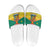 Grenada Christmas Slide Sandals Coat Of Arms Bougainvillea Wreath - Wonder Print Shop