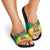 Grenada Christmas Slide Sandals Coat Of Arms Bougainvillea Wreath - Wonder Print Shop