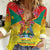 Personalized Grenada Christmas Women Casual Shirt Coat Of Arms Bougainvillea Wreath - Wonder Print Shop