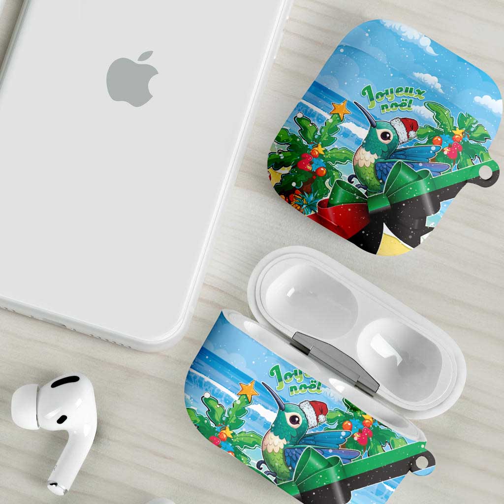 Martinique Christmas AirPods Case Santa Hummingbird - Wonder Print Shop
