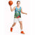 Martinique Christmas Basketball Jersey Santa Hummingbird - Wonder Print Shop