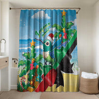 Martinique Christmas Bathroom Set Santa Hummingbird - Wonder Print Shop