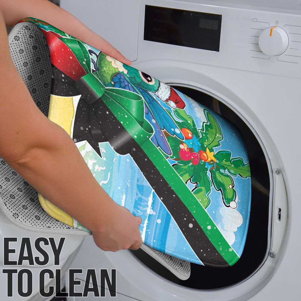 Martinique Christmas Bathroom Set Santa Hummingbird - Wonder Print Shop