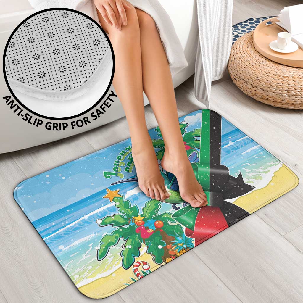 Martinique Christmas Bathroom Set Santa Hummingbird - Wonder Print Shop