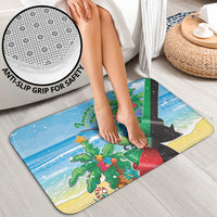 Martinique Christmas Bathroom Set Santa Hummingbird - Wonder Print Shop