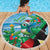 Martinique Christmas Beach Blanket Santa Hummingbird - Wonder Print Shop