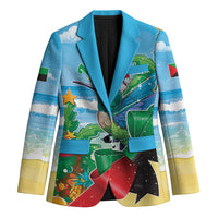 Martinique Christmas Blazer Santa Hummingbird - Wonder Print Shop