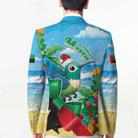 Martinique Christmas Blazer Santa Hummingbird - Wonder Print Shop