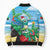 Martinique Christmas Bomber Puffer Jacket Santa Hummingbird - Wonder Print Shop