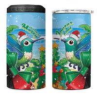 Martinique Christmas 4 in 1 Can Cooler Tumbler Santa Hummingbird - Wonder Print Shop