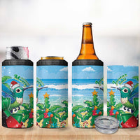 Martinique Christmas 4 in 1 Can Cooler Tumbler Santa Hummingbird - Wonder Print Shop