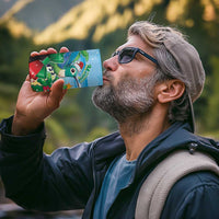 Martinique Christmas 4 in 1 Can Cooler Tumbler Santa Hummingbird - Wonder Print Shop