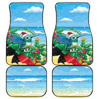 Martinique Christmas Car Mats Santa Hummingbird - Wonder Print Shop