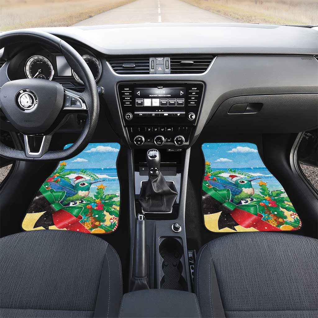 Martinique Christmas Car Mats Santa Hummingbird - Wonder Print Shop