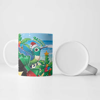 Martinique Christmas Ceramic Mug Santa Hummingbird - Wonder Print Shop