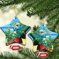 Martinique Christmas Ceramic Ornament Santa Hummingbird - Wonder Print Shop