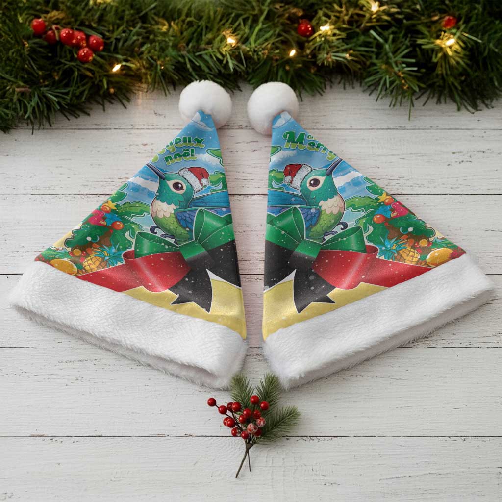 Martinique Christmas Santa Hat Santa Hummingbird - Wonder Print Shop
