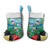 Martinique Christmas Stocking Santa Hummingbird - Wonder Print Shop