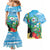 Martinique Christmas Couples Matching Mermaid Dress and Hawaiian Shirt Santa Hummingbird - Wonder Print Shop