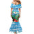 Martinique Christmas Family Matching Mermaid Dress and Hawaiian Shirt Santa Hummingbird - Wonder Print Shop