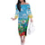 Martinique Christmas Family Matching Off The Shoulder Long Sleeve Dress and Hawaiian Shirt Santa Hummingbird - Wonder Print Shop