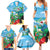 Martinique Christmas Family Matching Summer Maxi Dress and Hawaiian Shirt Santa Hummingbird - Wonder Print Shop