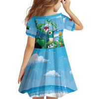 Martinique Christmas Family Matching Tank Maxi Dress and Hawaiian Shirt Santa Hummingbird - Wonder Print Shop