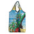 Martinique Christmas Grocery Bag Santa Hummingbird - Wonder Print Shop