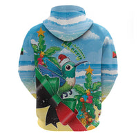 Martinique Christmas Hoodie Santa Hummingbird - Wonder Print Shop