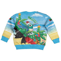 Martinique Christmas Kid Ugly Christmas Sweater Santa Hummingbird - Wonder Print Shop
