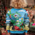 Martinique Christmas Kid Ugly Christmas Sweater Santa Hummingbird - Wonder Print Shop