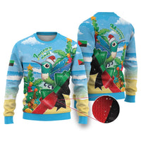 Martinique Christmas Ugly Christmas Sweater Santa Hummingbird - Wonder Print Shop