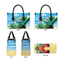 Martinique Christmas Leather Bag Santa Hummingbird - Wonder Print Shop