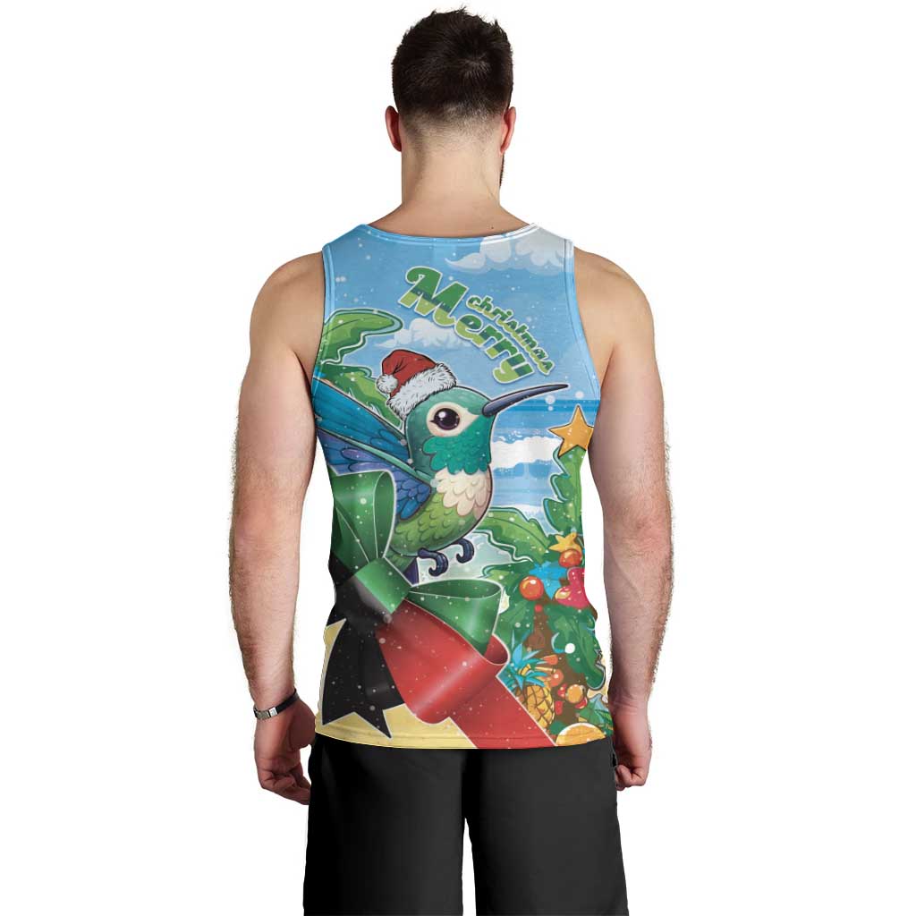 Martinique Christmas Men Tank Top Santa Hummingbird - Wonder Print Shop