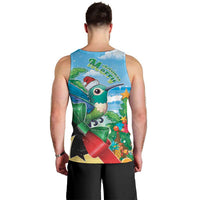 Martinique Christmas Men Tank Top Santa Hummingbird - Wonder Print Shop