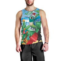 Martinique Christmas Men Tank Top Santa Hummingbird - Wonder Print Shop