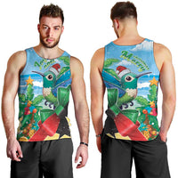 Martinique Christmas Men Tank Top Santa Hummingbird - Wonder Print Shop