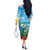 Martinique Christmas Off The Shoulder Long Sleeve Dress Santa Hummingbird - Wonder Print Shop
