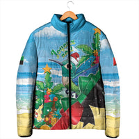 Martinique Christmas Padded Jacket Santa Hummingbird - Wonder Print Shop