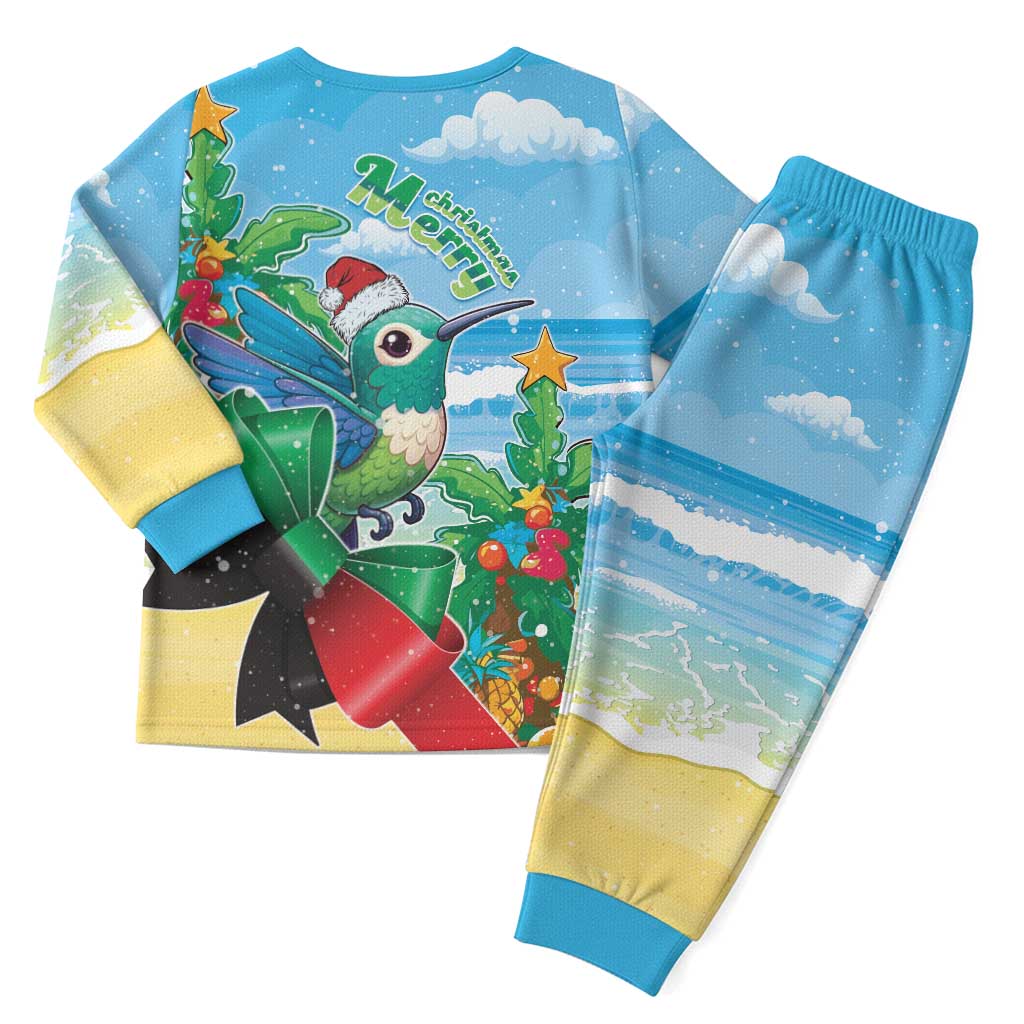 Martinique Christmas Pajama Set Santa Hummingbird - Wonder Print Shop