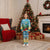 Martinique Christmas Pajama Set Santa Hummingbird - Wonder Print Shop