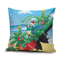 Martinique Christmas Pillow Cover Santa Hummingbird - Wonder Print Shop