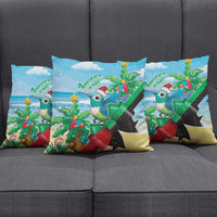 Martinique Christmas Pillow Cover Santa Hummingbird - Wonder Print Shop