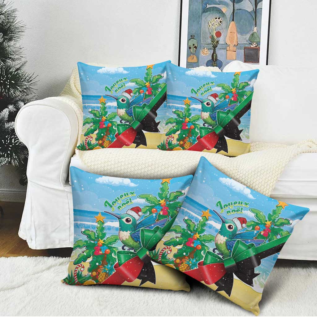 Martinique Christmas Pillow Cover Santa Hummingbird - Wonder Print Shop
