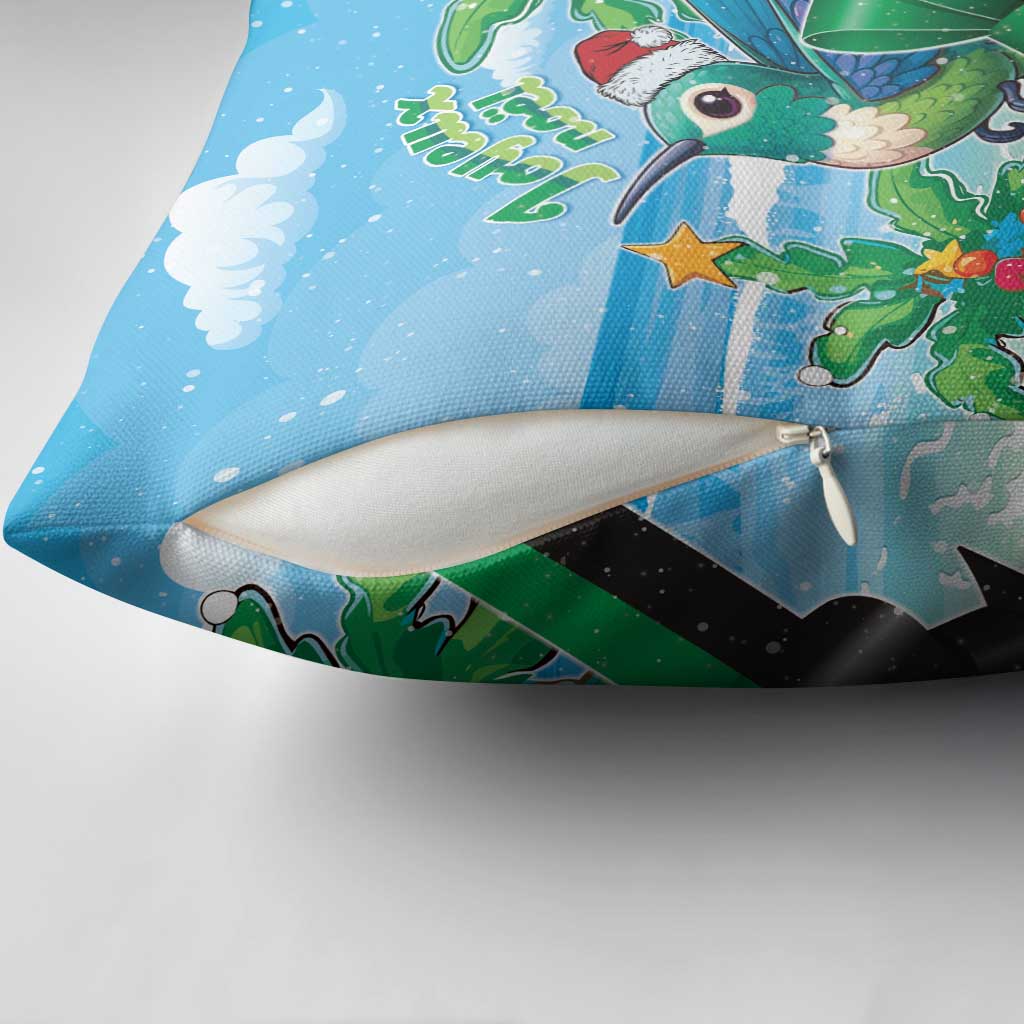 Martinique Christmas Pillow Cover Santa Hummingbird - Wonder Print Shop