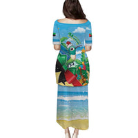 Martinique Christmas Puletasi Santa Hummingbird - Wonder Print Shop