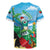 Martinique Christmas Rugby Jersey Santa Hummingbird - Wonder Print Shop