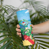 Martinique Christmas Skinny Tumbler Santa Hummingbird - Wonder Print Shop