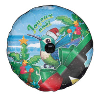 Martinique Christmas Spare Tire Cover Santa Hummingbird - Wonder Print Shop