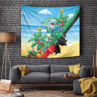 Martinique Christmas Tapestry Santa Hummingbird - Wonder Print Shop